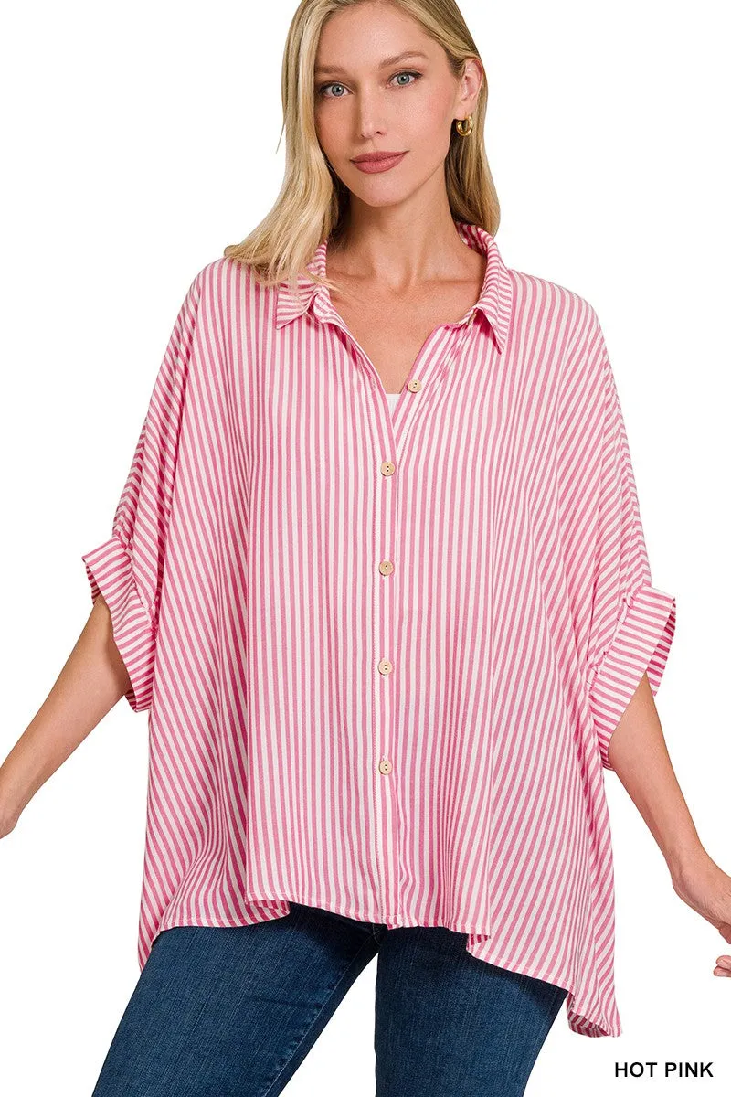 2 Die For Oversized Button Up Top