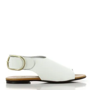 Antichi Romani 206 Bianco White Slingback Sandals