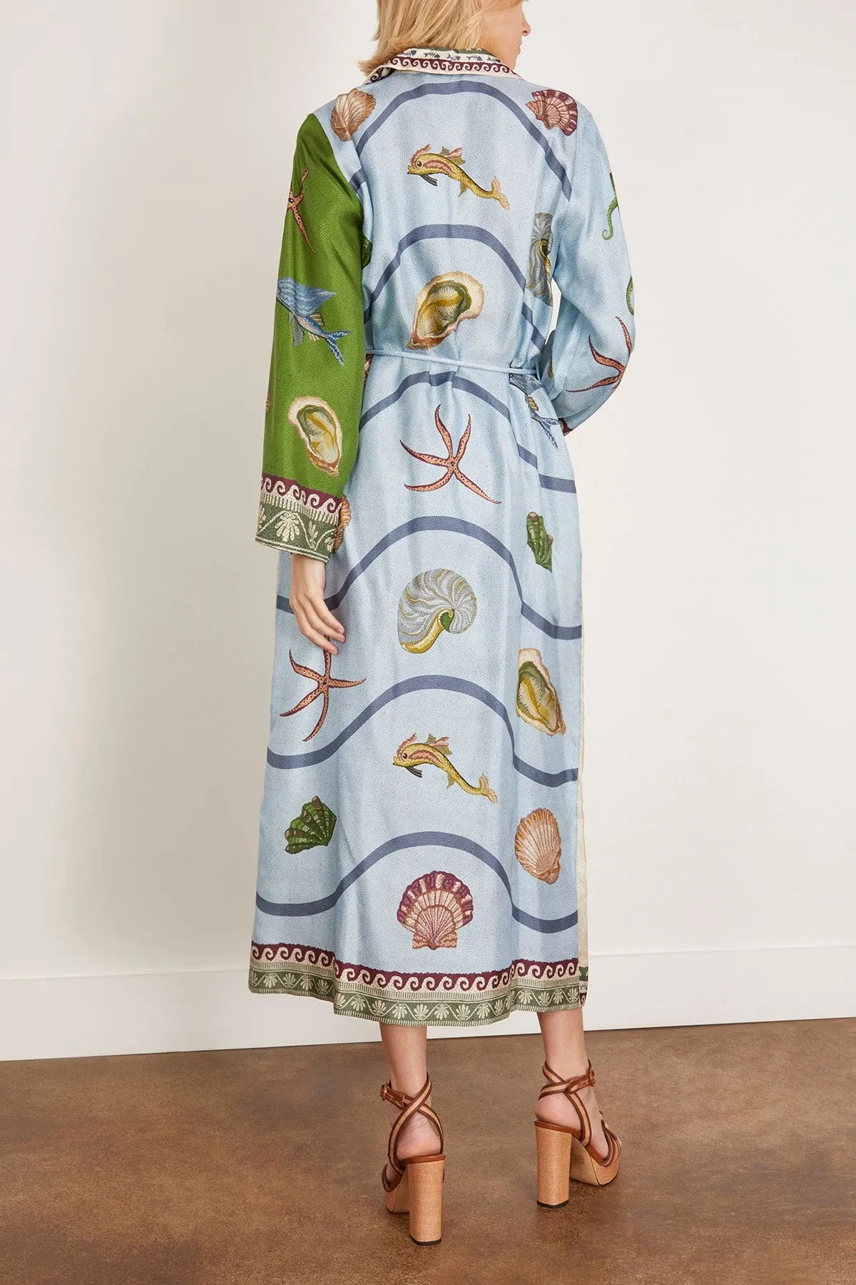 Bath House Silk Shirtdress in Multi