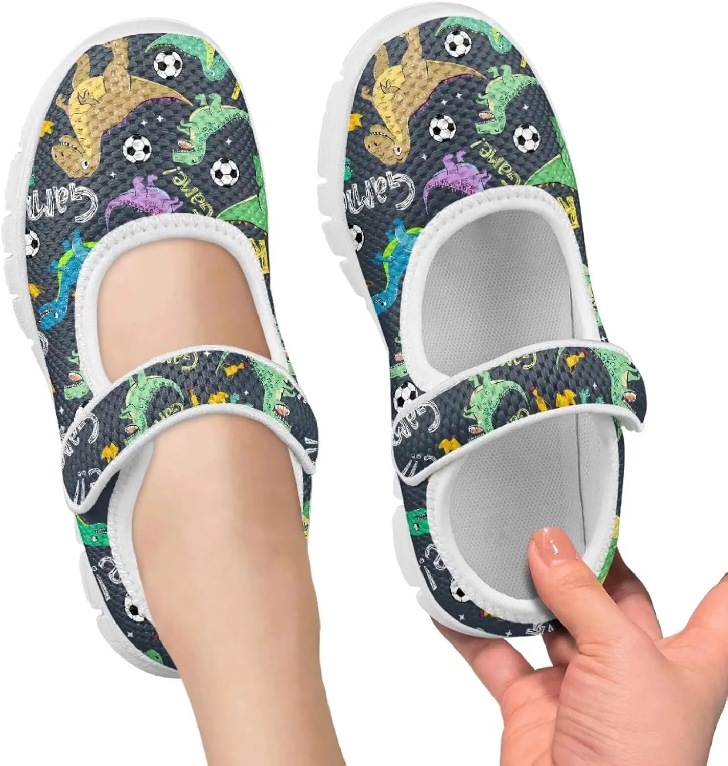 BIGCARJOB Girls Mary Janes Sneakers Little Girls Casual School Uniform Shoes Children Athletic Gym Shoes Mary Janes Shoe