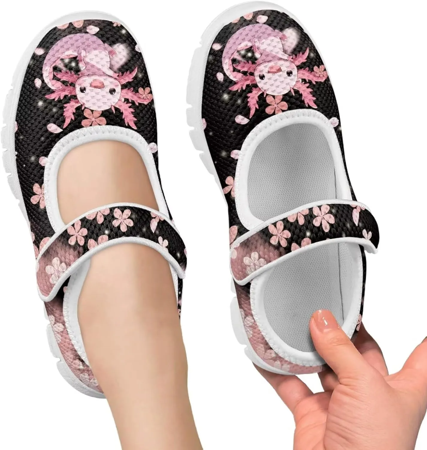 BIGCARJOB Girls Mary Janes Sneakers Little Girls Casual School Uniform Shoes Children Athletic Gym Shoes Mary Janes Shoe