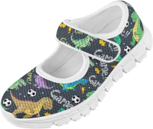 BIGCARJOB Girls Mary Janes Sneakers Little Girls Casual School Uniform Shoes Children Athletic Gym Shoes Mary Janes Shoe