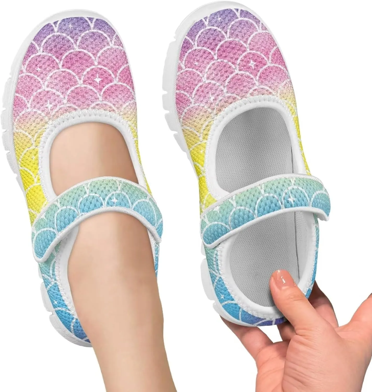 BIGCARJOB Kids Mary Janes Shoes for Toddle Girls Cute Flats Dress Shoes School Uniform Shoes for Little Girls 11-4