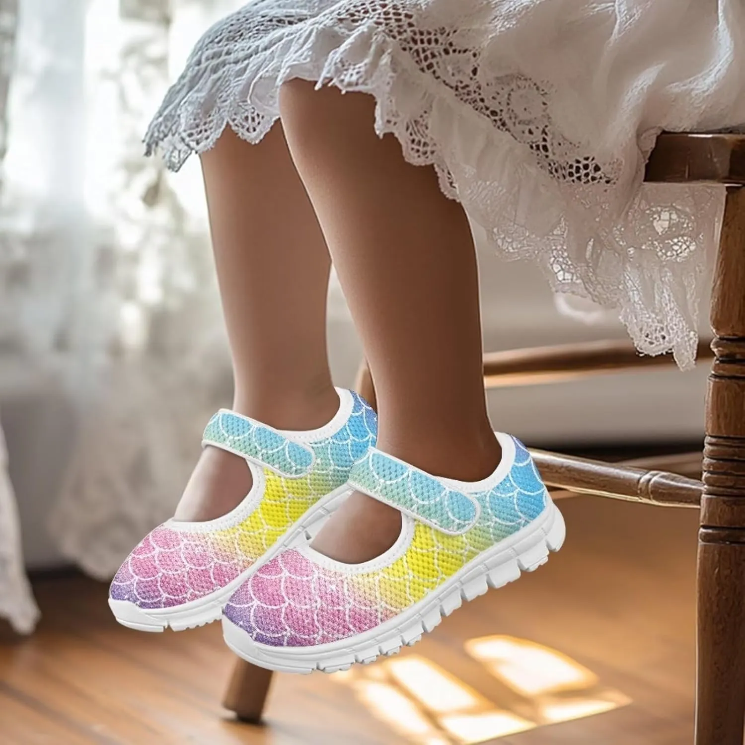 BIGCARJOB Kids Mary Janes Shoes for Toddle Girls Cute Flats Dress Shoes School Uniform Shoes for Little Girls 11-4