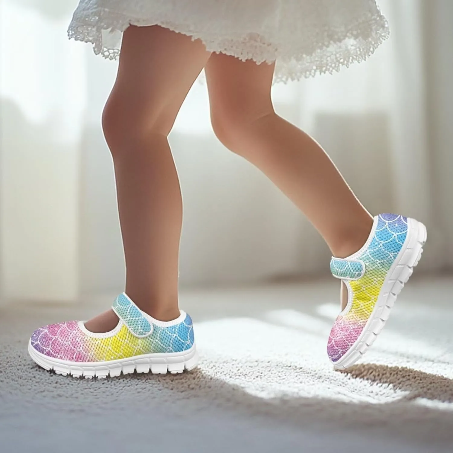 BIGCARJOB Kids Mary Janes Shoes for Toddle Girls Cute Flats Dress Shoes School Uniform Shoes for Little Girls 11-4