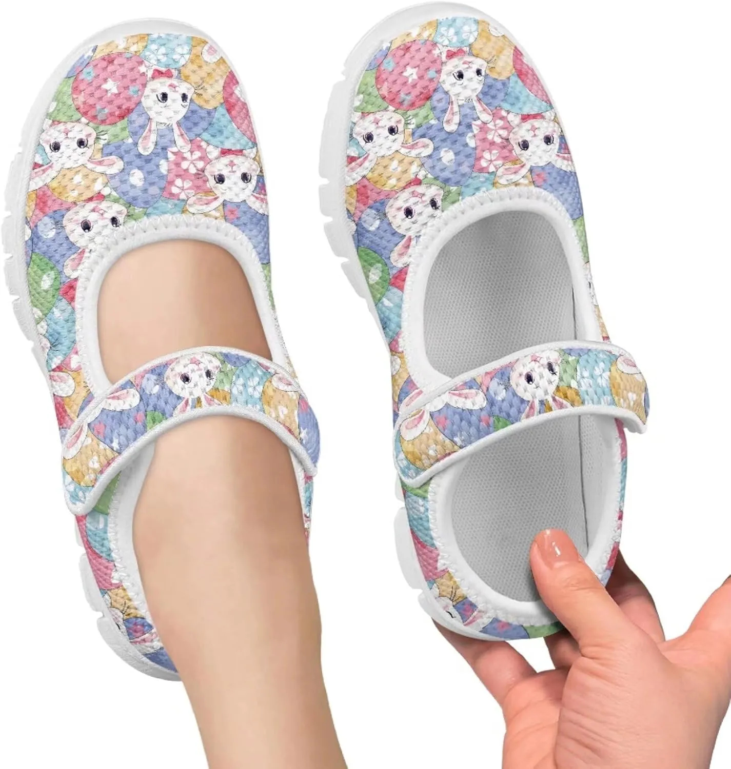 BIGCARJOB Little Girls Mary Janes Shoes Flats Running Shoes Slip-on Athletic Gym Shoes