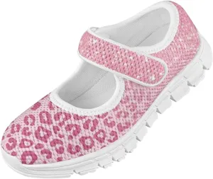 BIGCARJOB Little Girls Mary Janes Shoes Flats Running Shoes Slip-on Athletic Gym Shoes