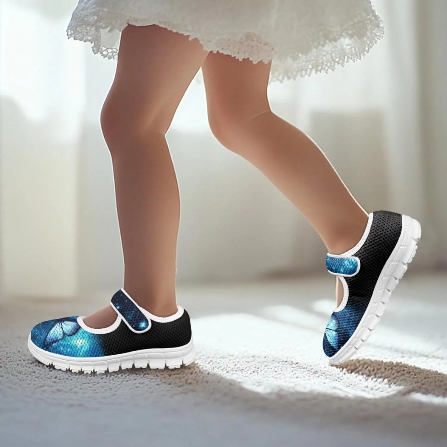 BIGCARJOB Mary Janes Shoes for Little Kids Flats Cute Ballet Dress Shoes School Uniform Shoes Athletic Gym Shoes