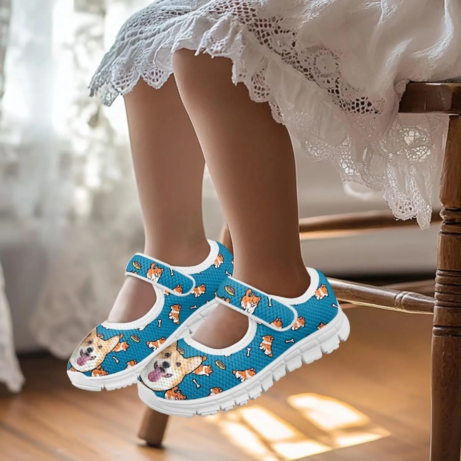 BIGCARJOB Mary Janes Shoes for Little Kids Flats Cute Ballet Dress Shoes School Uniform Shoes Athletic Gym Shoes