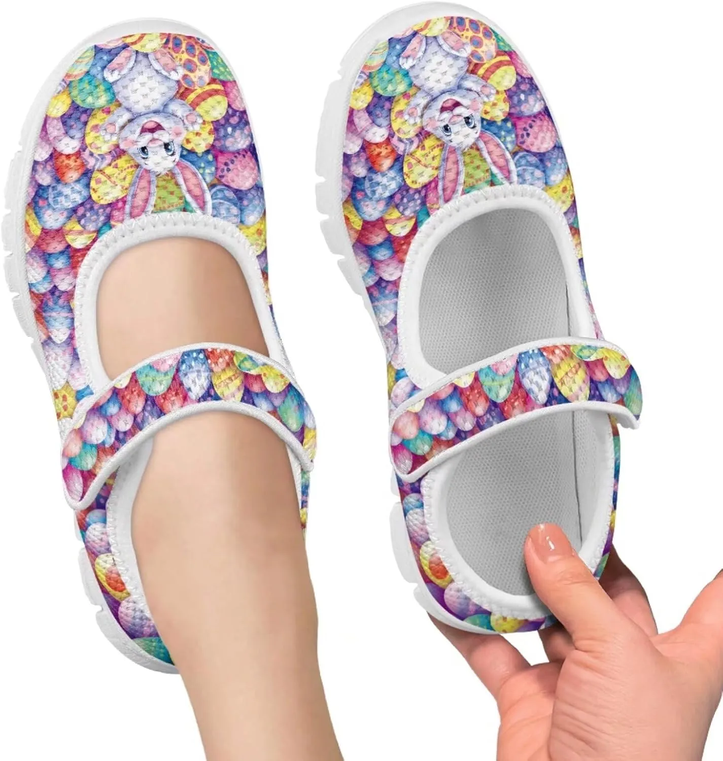 BIGCARJOB Mary Janes Shoes for Little Kids Flats Cute Ballet Dress Shoes School Uniform Shoes Athletic Gym Shoes