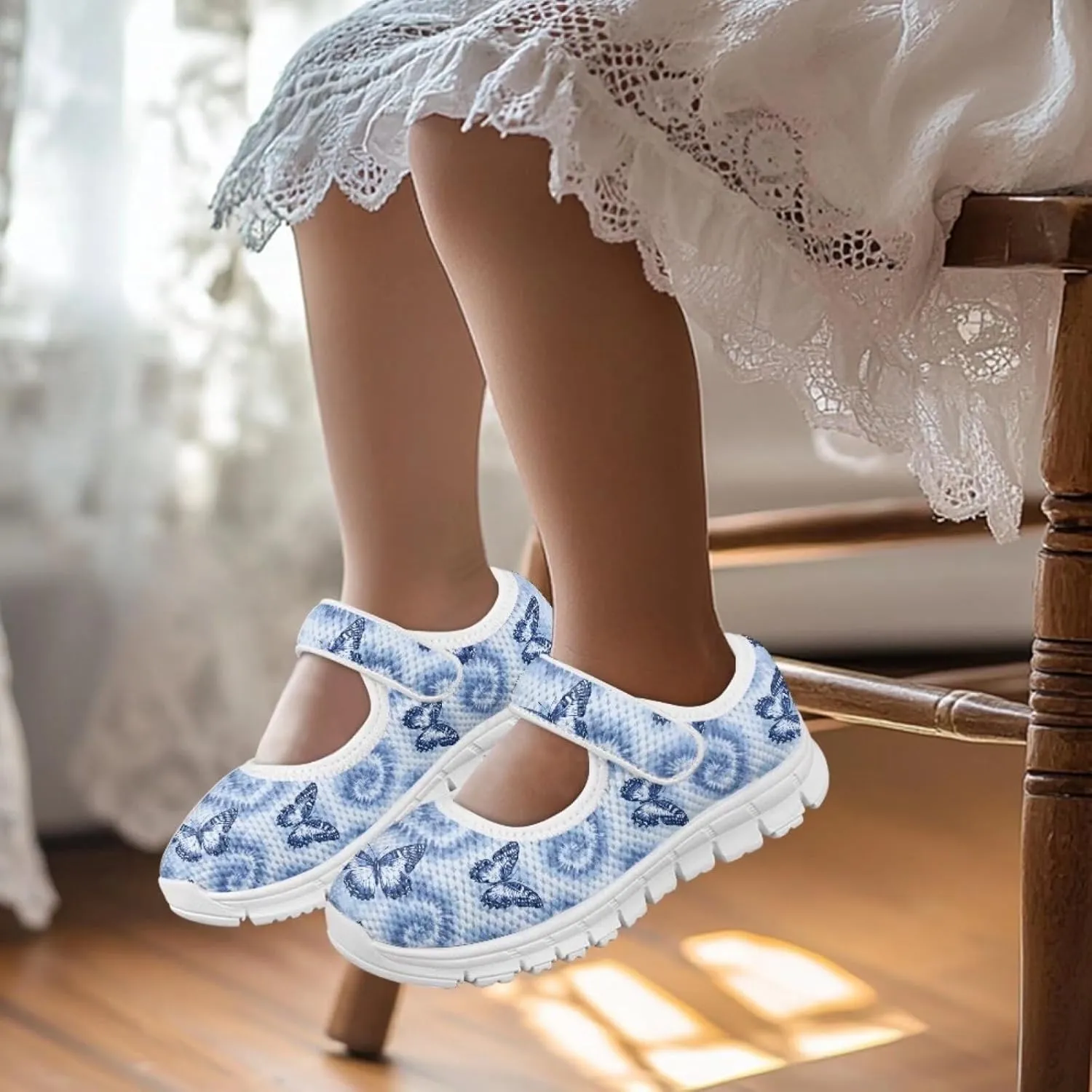 BIGCARJOB Mary Janes Shoes for Little Kids Flats Cute Ballet Dress Shoes School Uniform Shoes Athletic Gym Shoes