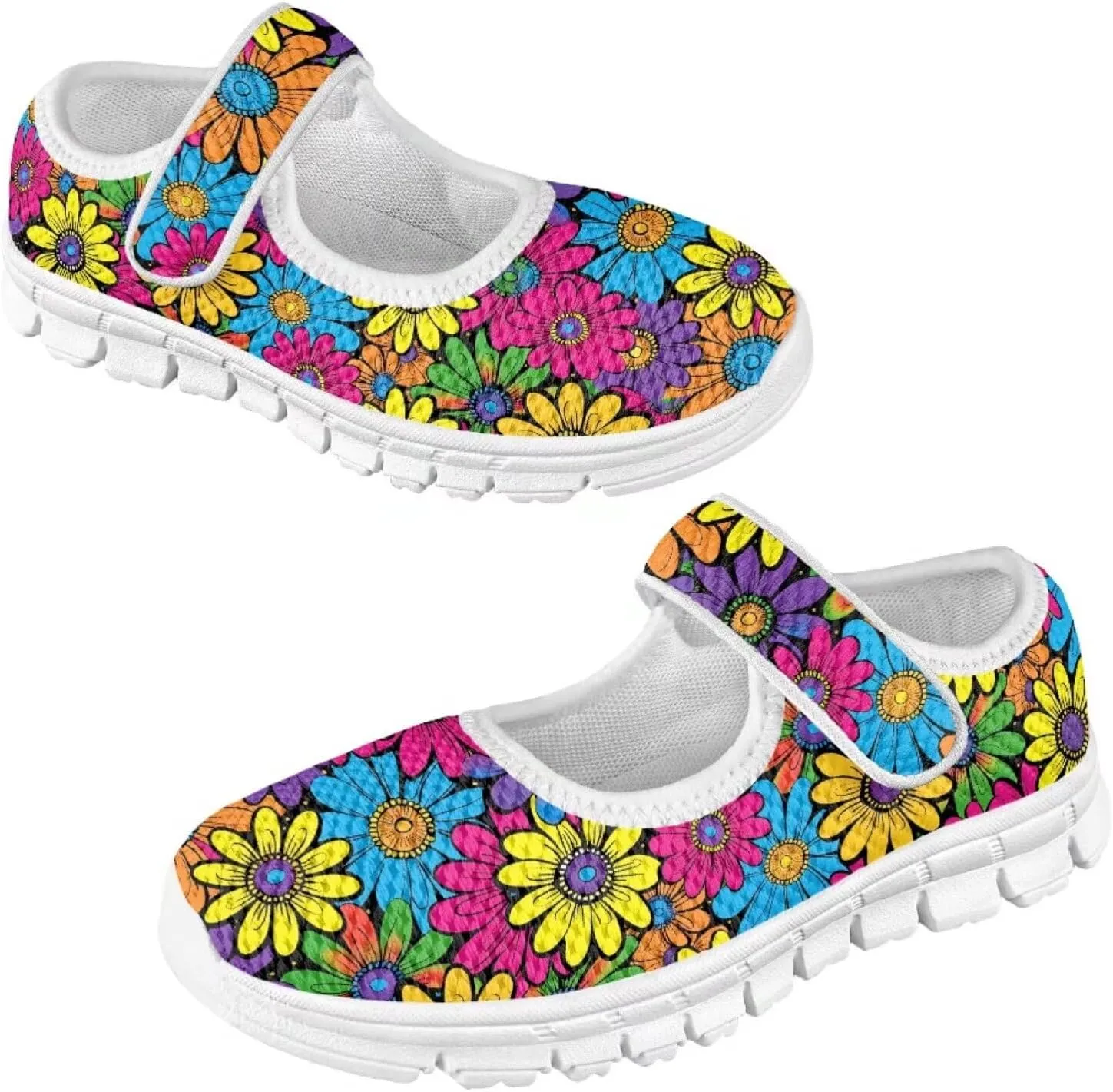 BIGCARJOB Mary Janes Shoes for Little Kids Flats Cute Ballet Dress Shoes School Uniform Shoes Athletic Gym Shoes
