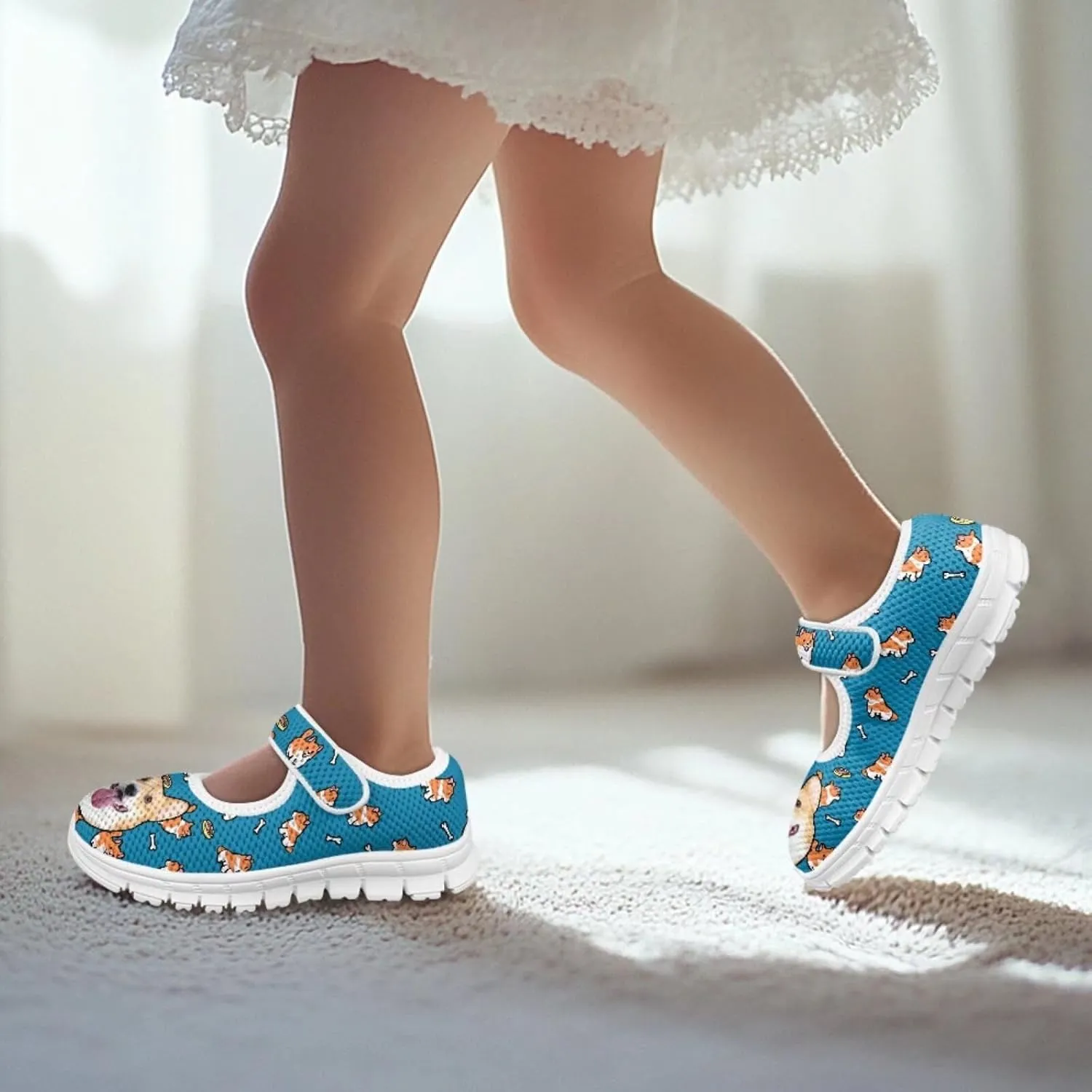BIGCARJOB Mary Janes Shoes for Little Kids Flats Cute Ballet Dress Shoes School Uniform Shoes Athletic Gym Shoes