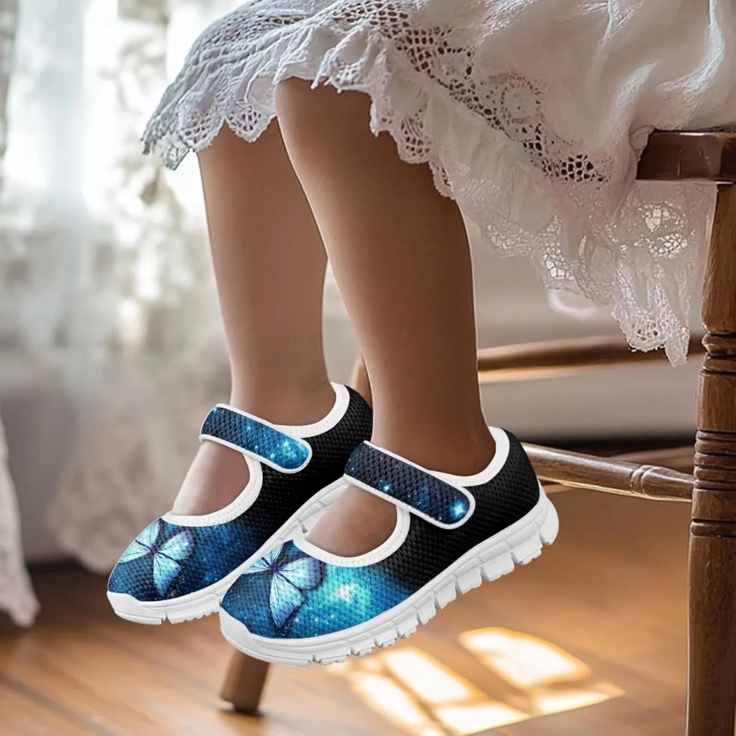 BIGCARJOB Mary Janes Shoes for Little Kids Flats Cute Ballet Dress Shoes School Uniform Shoes Athletic Gym Shoes