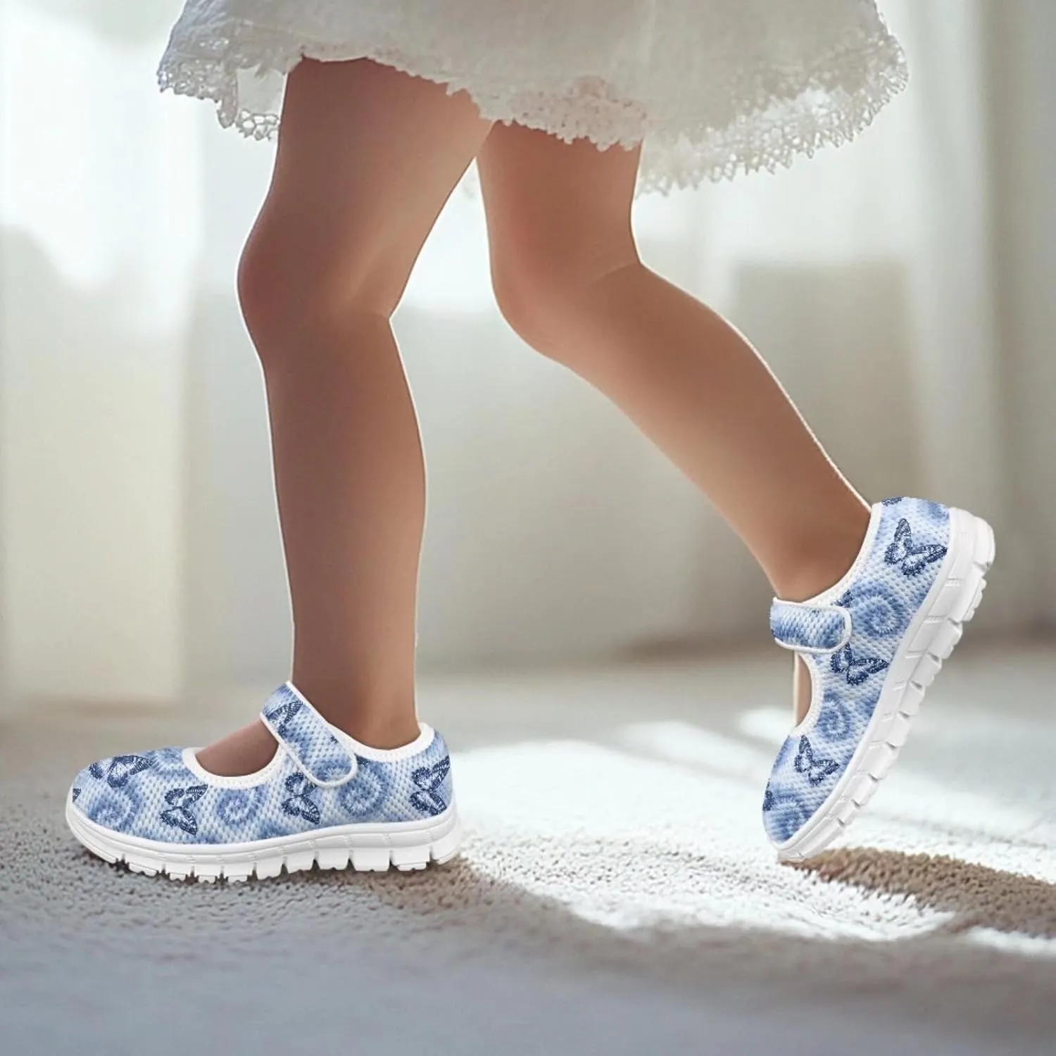 BIGCARJOB Mary Janes Shoes for Little Kids Flats Cute Ballet Dress Shoes School Uniform Shoes Athletic Gym Shoes