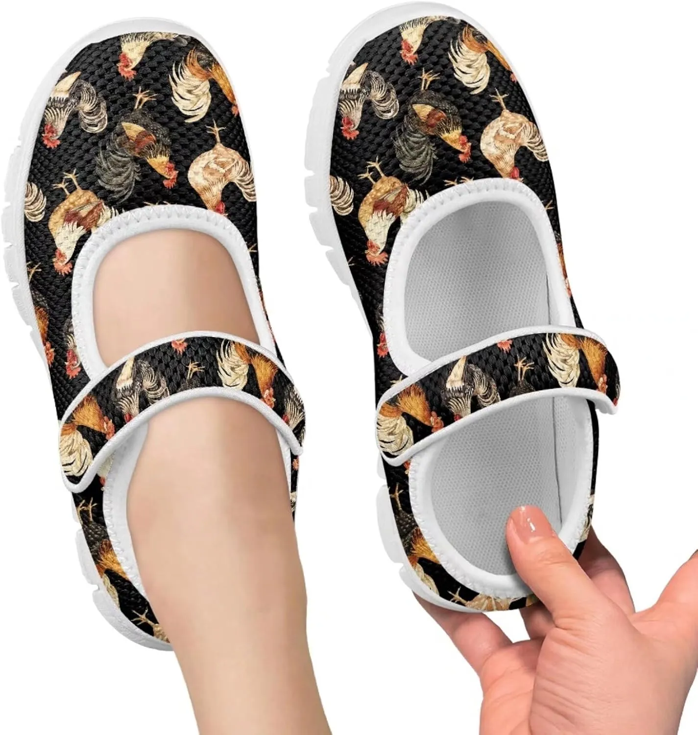 BIGCARJOB Mary Janes Shoes for Little Kids Flats Cute Ballet Dress Shoes School Uniform Shoes Athletic Gym Shoes