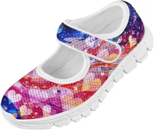 BIGCARJOB Mary Janes Shoes for Little Kids Tennis Shoes Flats Cute Ballet Dress Shoes School Uniform Shoes Athletic Gym Shoes