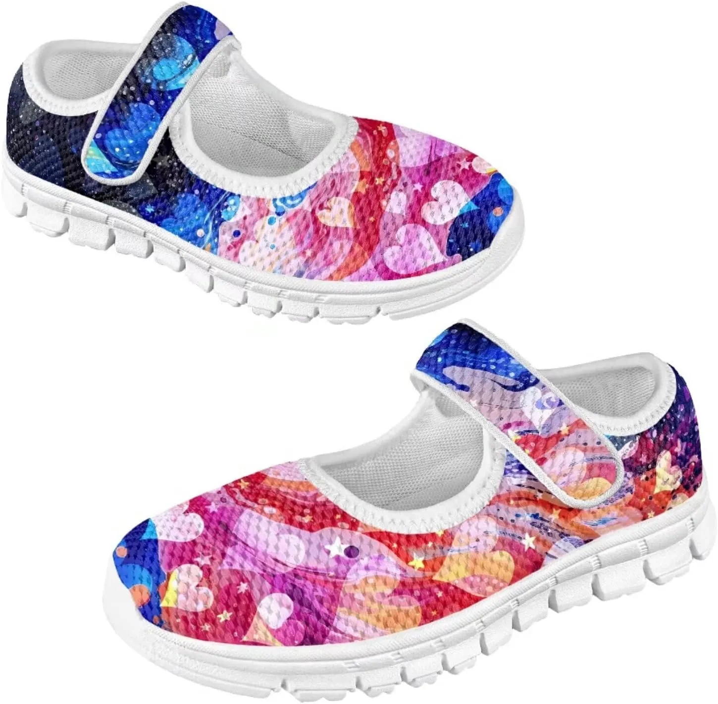 BIGCARJOB Mary Janes Shoes for Little Kids Tennis Shoes Flats Cute Ballet Dress Shoes School Uniform Shoes Athletic Gym Shoes