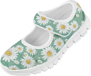 BIGCARJOB Mary Janes Shoes for Toddle Girls Running Shoes Cute Ballet Dress Shoes Kids Flats Walking Shoes