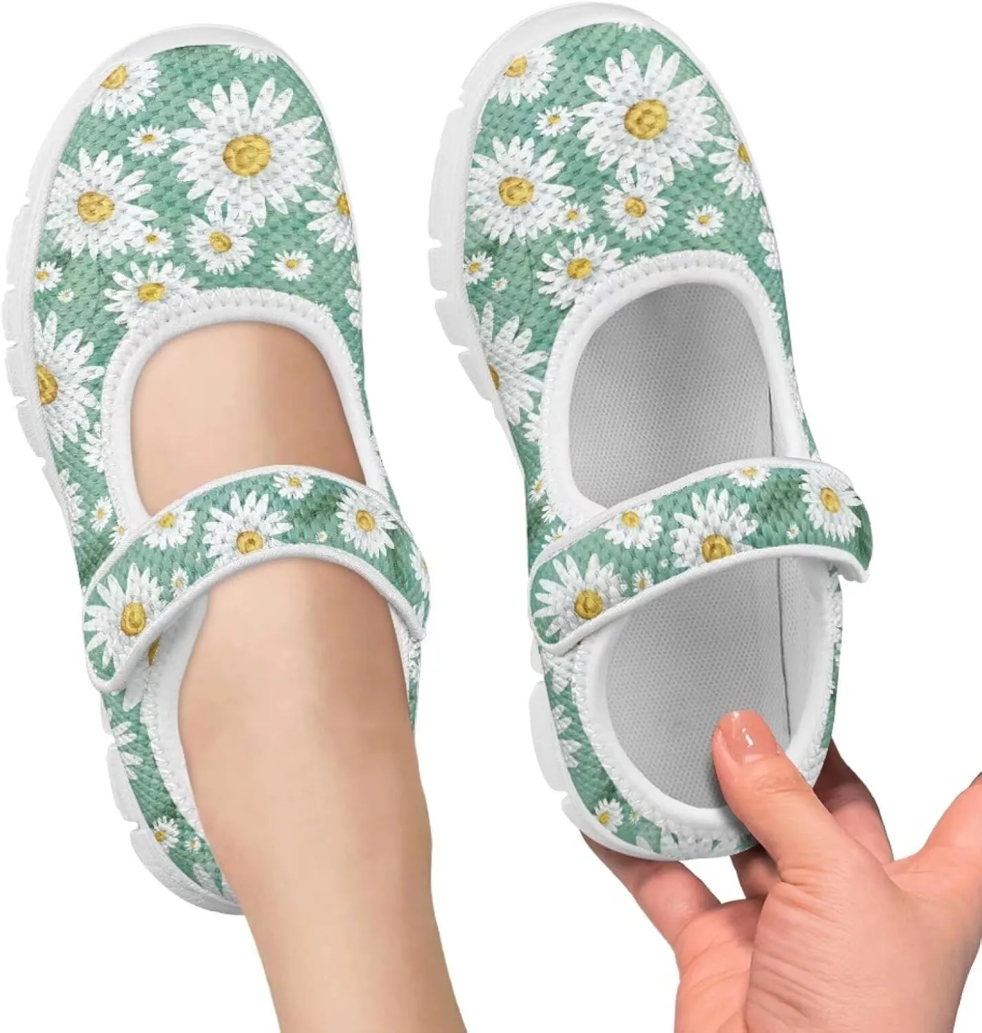 BIGCARJOB Mary Janes Shoes for Toddle Girls Running Shoes Cute Ballet Dress Shoes Kids Flats Walking Shoes