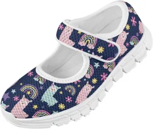BIGCARJOB Mary Janes Shoes for Toddle Girls Running Shoes Cute Ballet Dress Shoes Kids Flats Walking Shoes