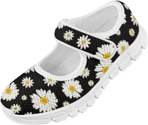 BIGCARJOB Mary Janes Sneakers for Toddle Girls Flats Dress Shoes Cute Mary Janes Shoes