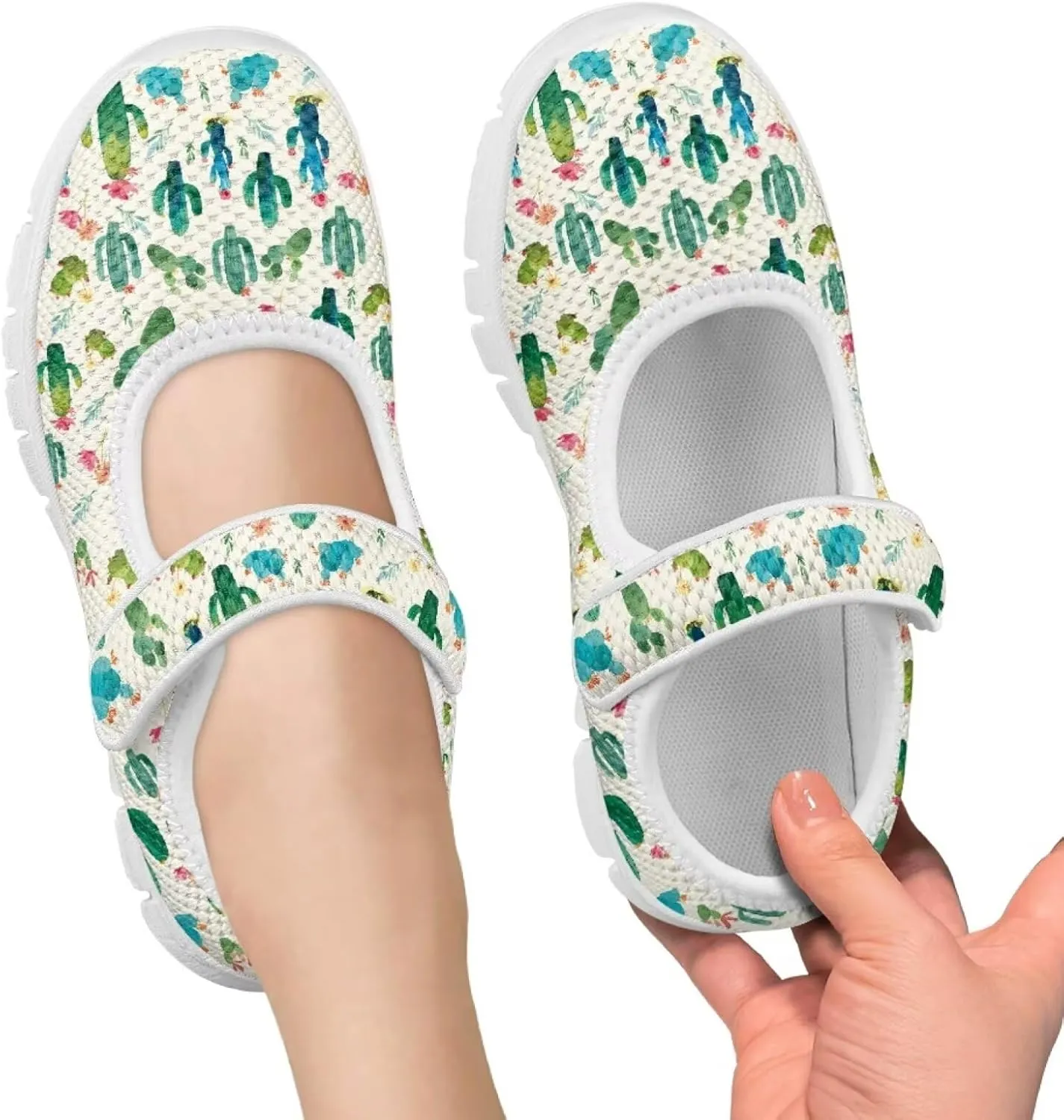 BIGCARJOB Mary Janes Sneakers for Toddle Girls Flats Dress Shoes Cute Mary Janes Shoes