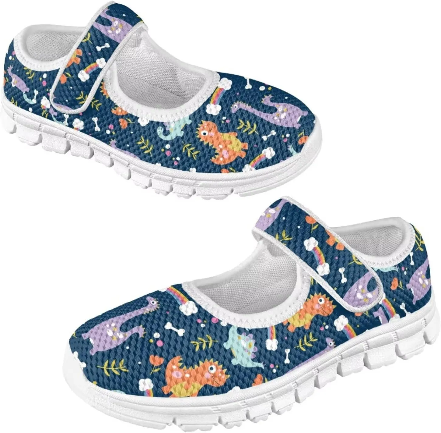 BIGCARJOB Mary Janes Sneakers for Toddle Girls Flats Dress Shoes Cute Mary Janes Shoes