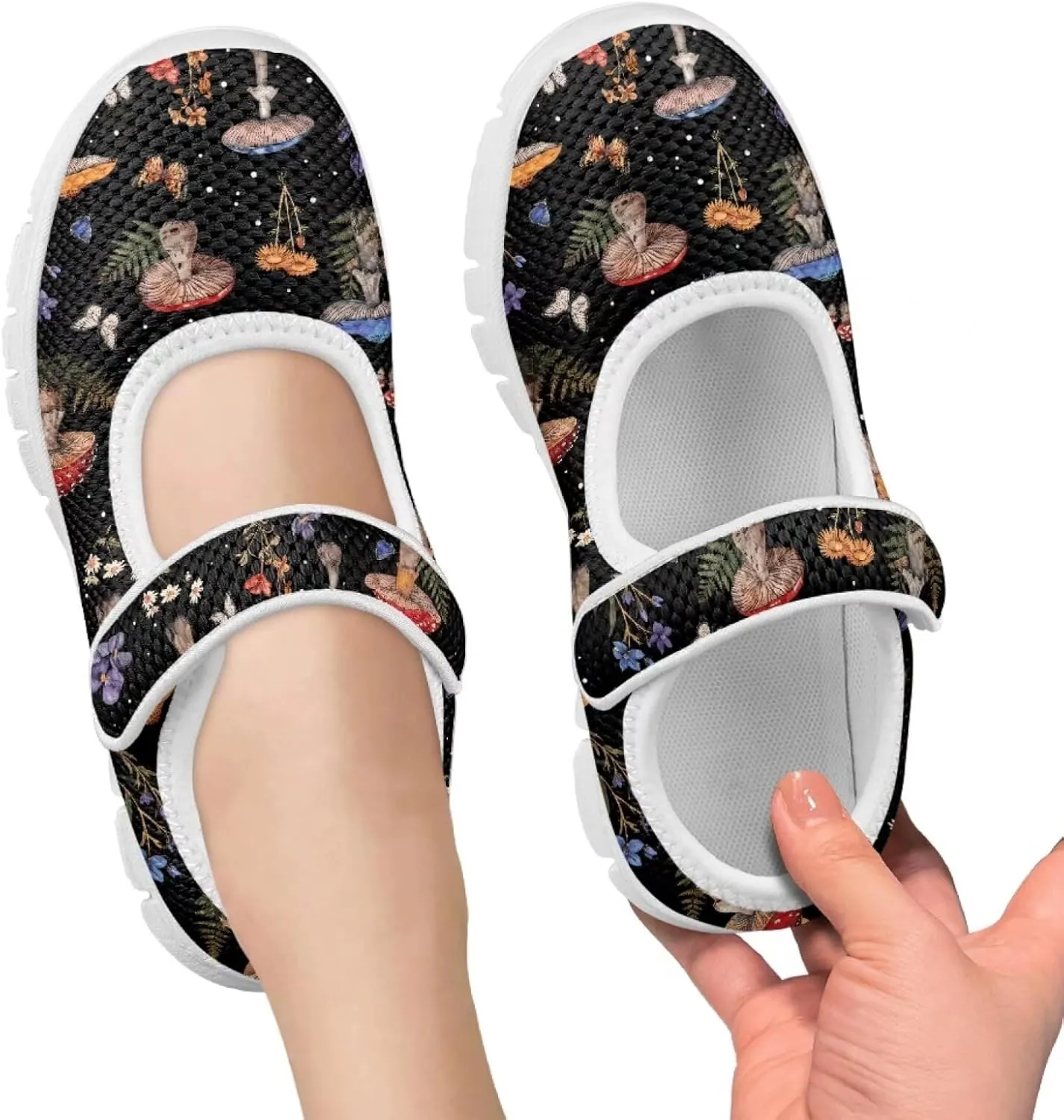 BIGCARJOB Toddle Girls Princess Shoes Mary Janes Sneakers Flats Dress Shoes Lightweight Mary Janes Shoes