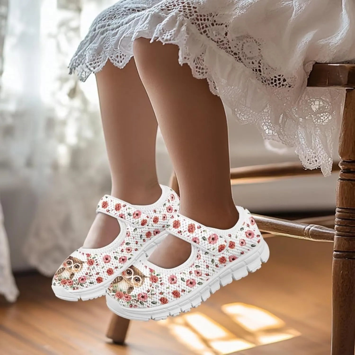 BIGCARJOB Uniform Shoes for Girls School Mary Janes Sneakers Party Dance Shoes Flats Mary Janes Shoes