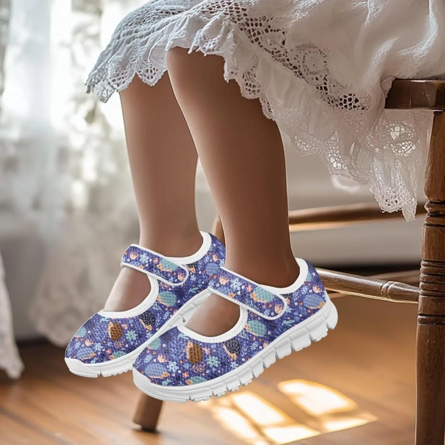 BIGCARJOB Uniform Shoes for Girls School Mary Janes Sneakers Party Dance Shoes Flats Mary Janes Shoes