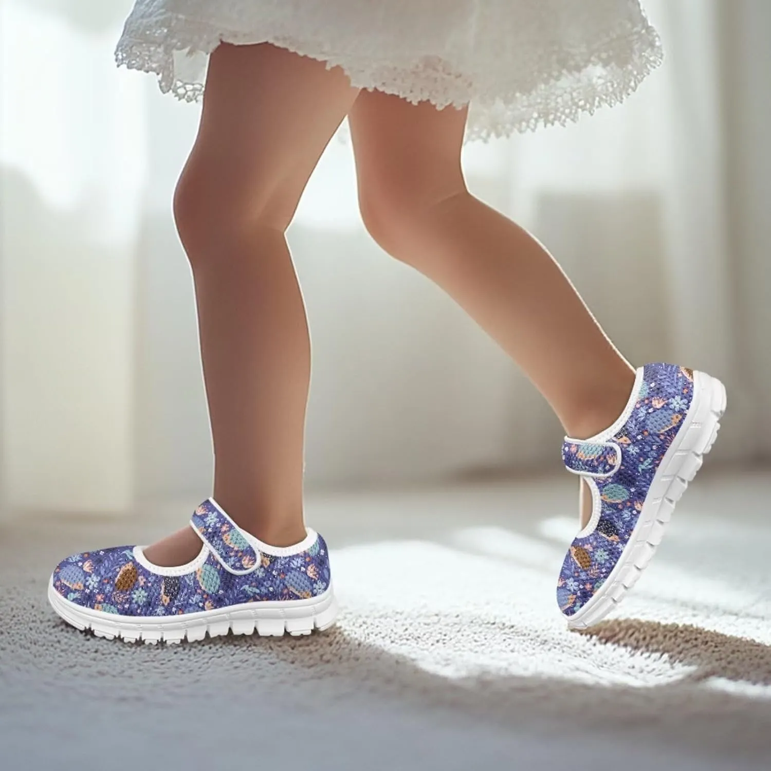 BIGCARJOB Uniform Shoes for Girls School Mary Janes Sneakers Party Dance Shoes Flats Mary Janes Shoes