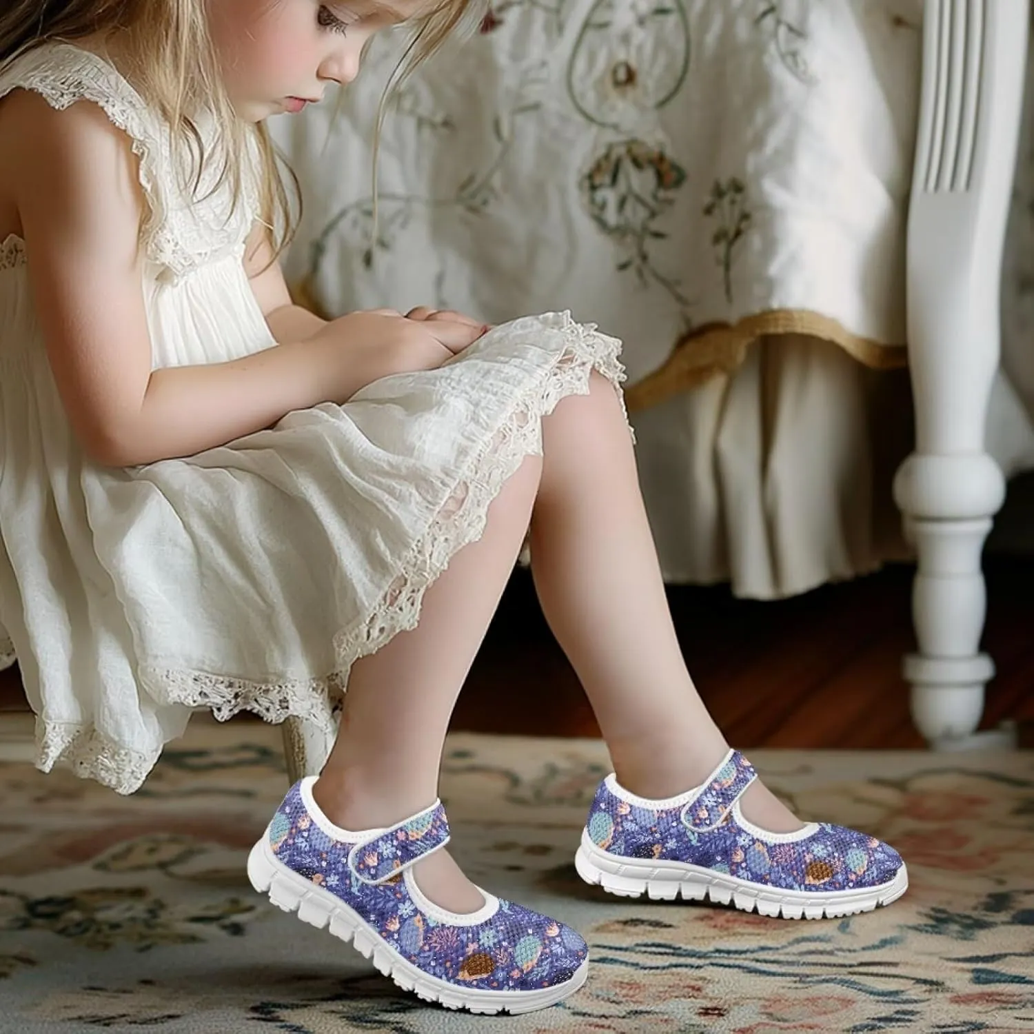 BIGCARJOB Uniform Shoes for Girls School Mary Janes Sneakers Party Dance Shoes Flats Mary Janes Shoes