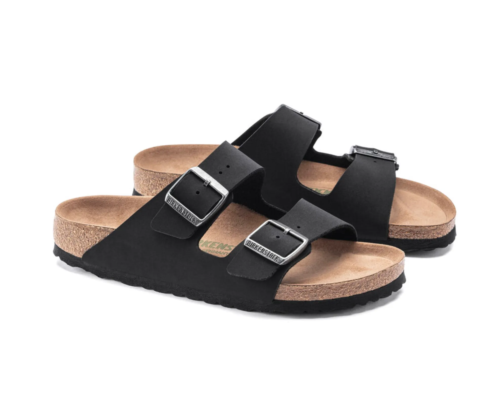 Birkenstocks Arizona Vegan Birkibuc - Black