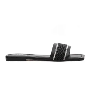 Black Casual Slipper CL1693