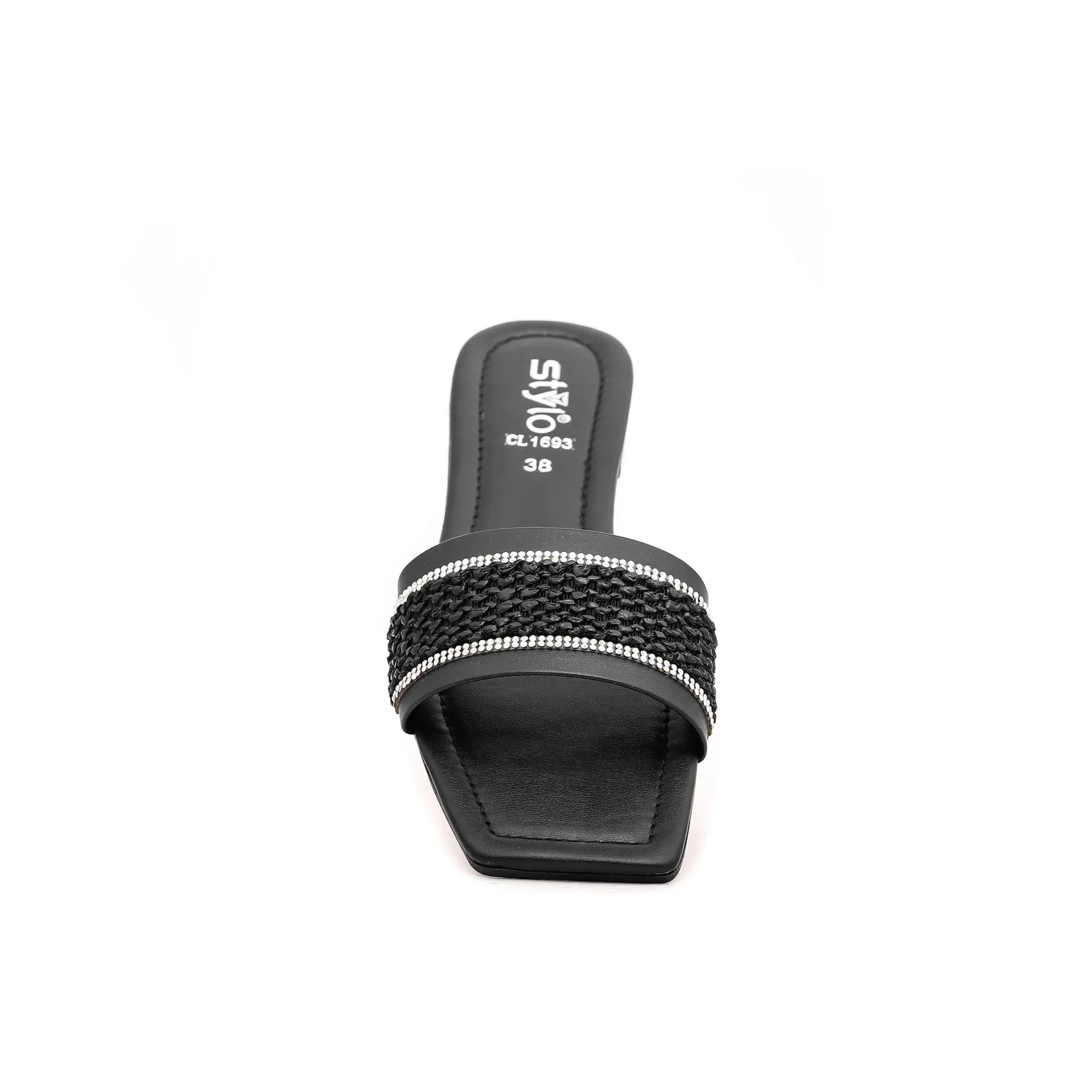 Black Casual Slipper CL1693