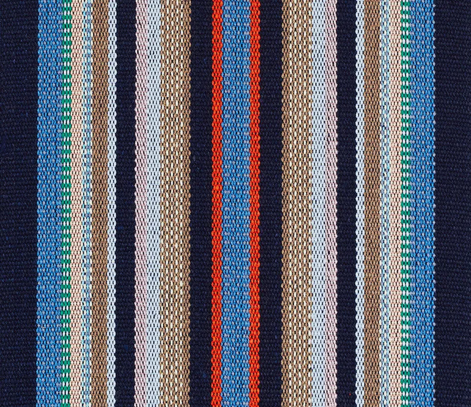 Blue stripes espadrille canvas