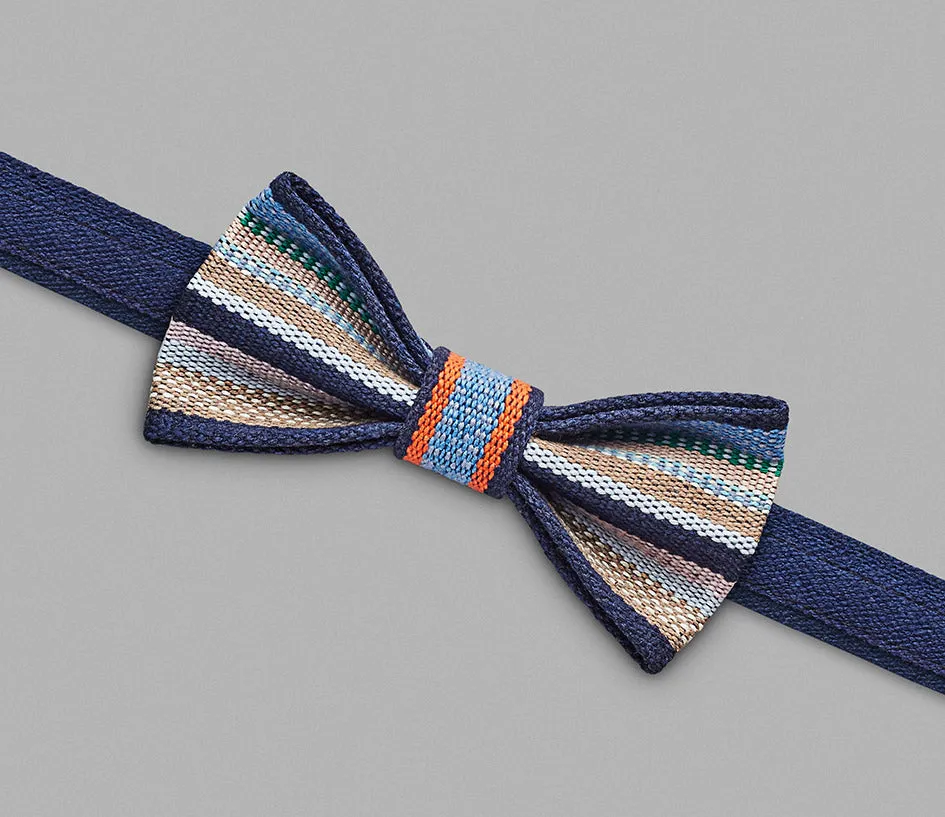 Blue stripes espadrille canvas
