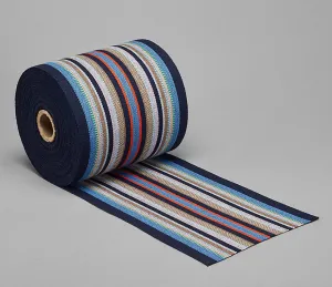 Blue stripes espadrille canvas