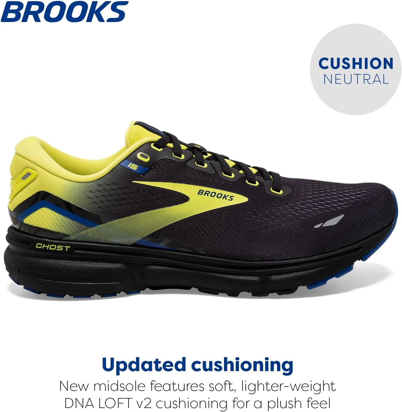 Brooks Men's Ghost 15 Neutral Running Shoe
