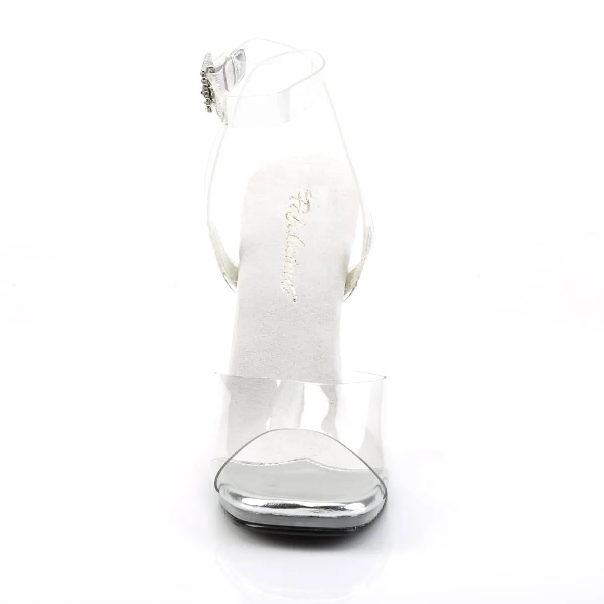 CHIC-06 Clear Metal Stiletto Heels