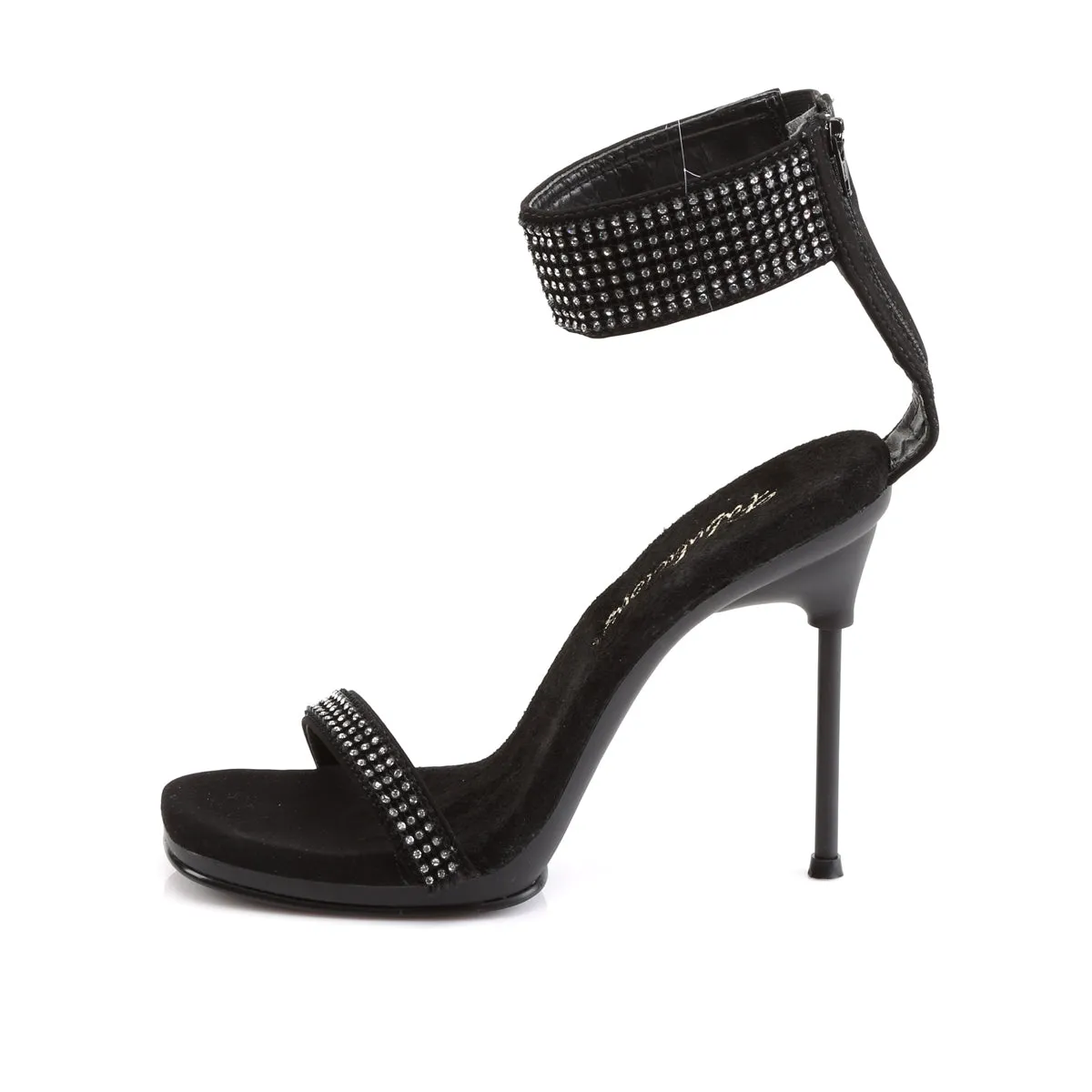 CHIC-40 Fabulicious 4 1/2" Chic Black Nubuck Sexy Shoes (High Heels)