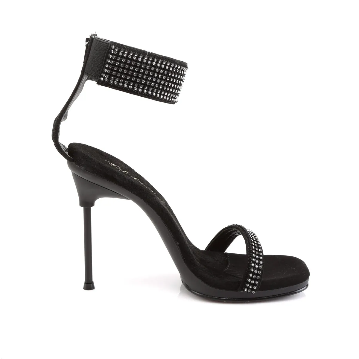 CHIC-40 Fabulicious 4 1/2" Chic Black Nubuck Sexy Shoes (High Heels)