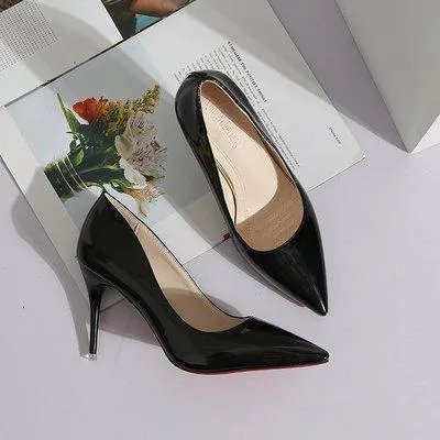 Chicvane Office Lady Pointed Toe Stiletto Heeled Shoes