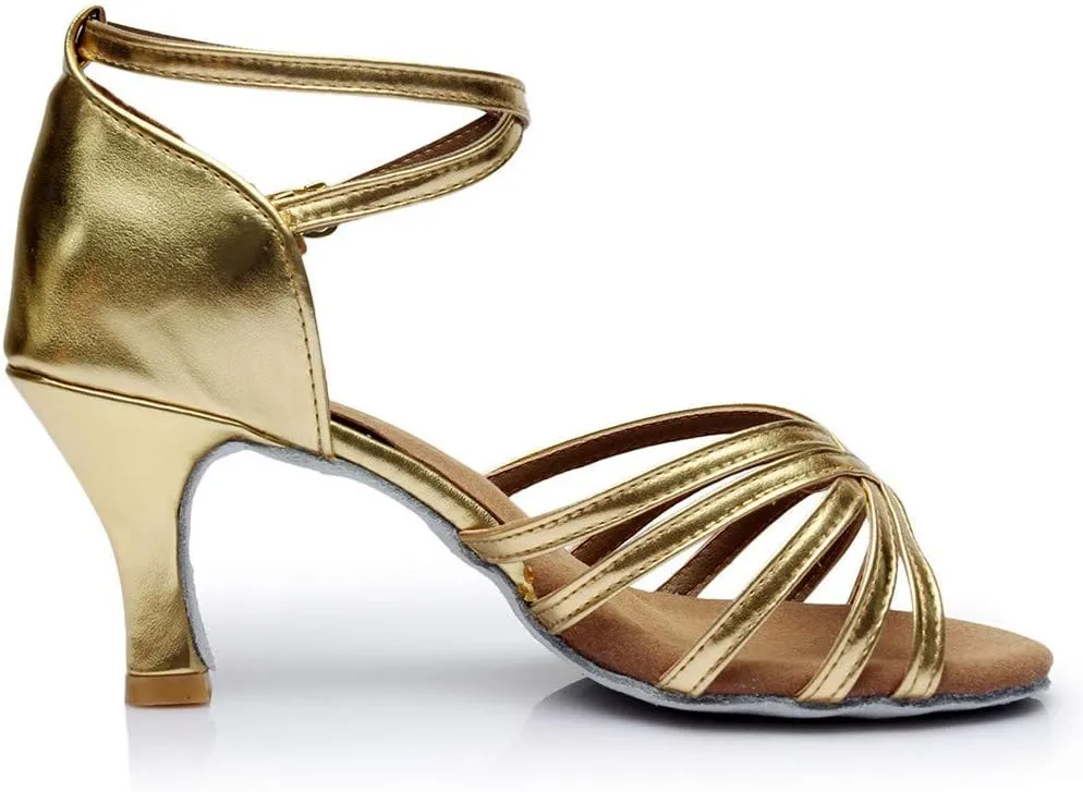 Chunky Heel Sandals for Women Open Toe Ankle Strap Strappy Heels Wedding Party Dress Shoes