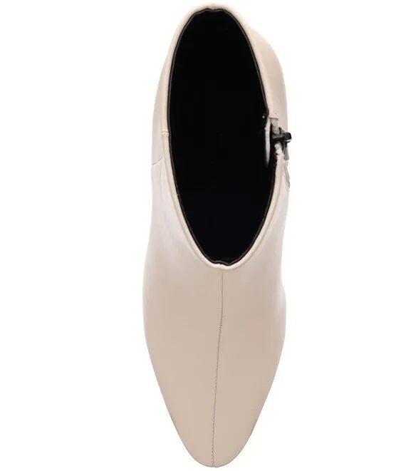 Claremont Icon Heel Side Zip Bootie in Ecru - Liverpool Los Angeles 754164