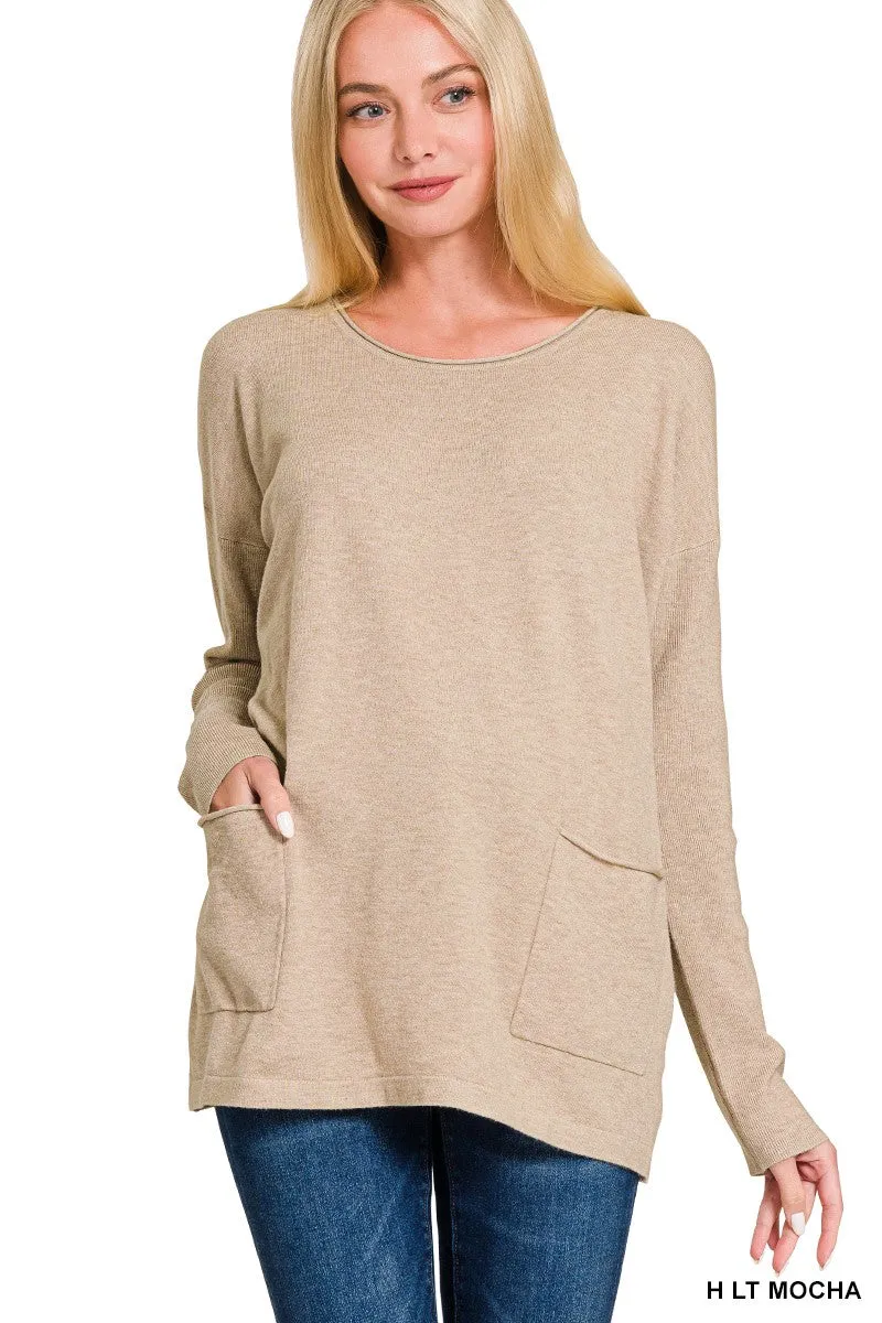 Close To Me Front Pocket Sweater