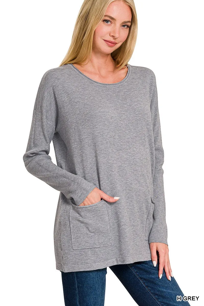 Close To Me Front Pocket Sweater