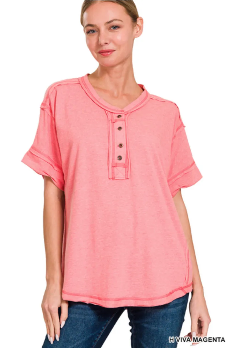 Constant Love Raw Edge Top