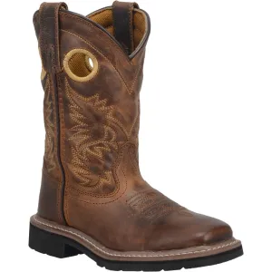Dan Post Youth 9" Amarillo Western Boots - Brown DPC3932